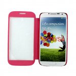 Wholesale Samsung Galaxy S4 Slim Touch Flip Leather Case (Hot Pink)